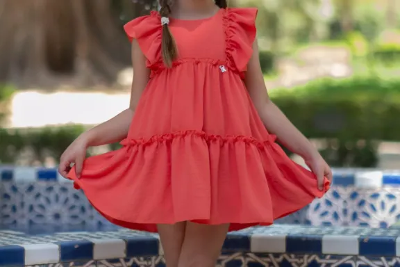 Vestido coral