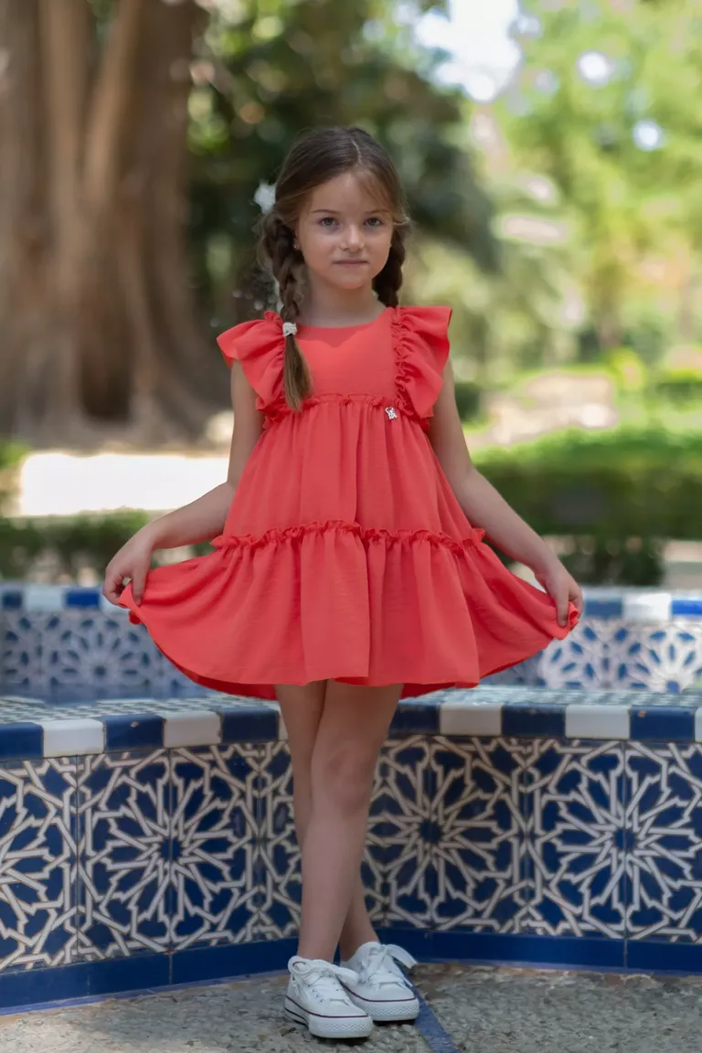 Vestido coral