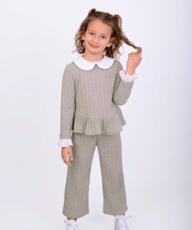 Conjunto beige de dos piezas niña-Nekenia