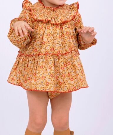 Jesusito bebe niña Liberty ocre - Nekenia