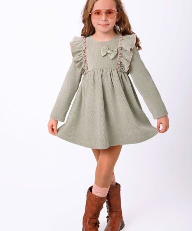 Vestido verde seco - Nekenia