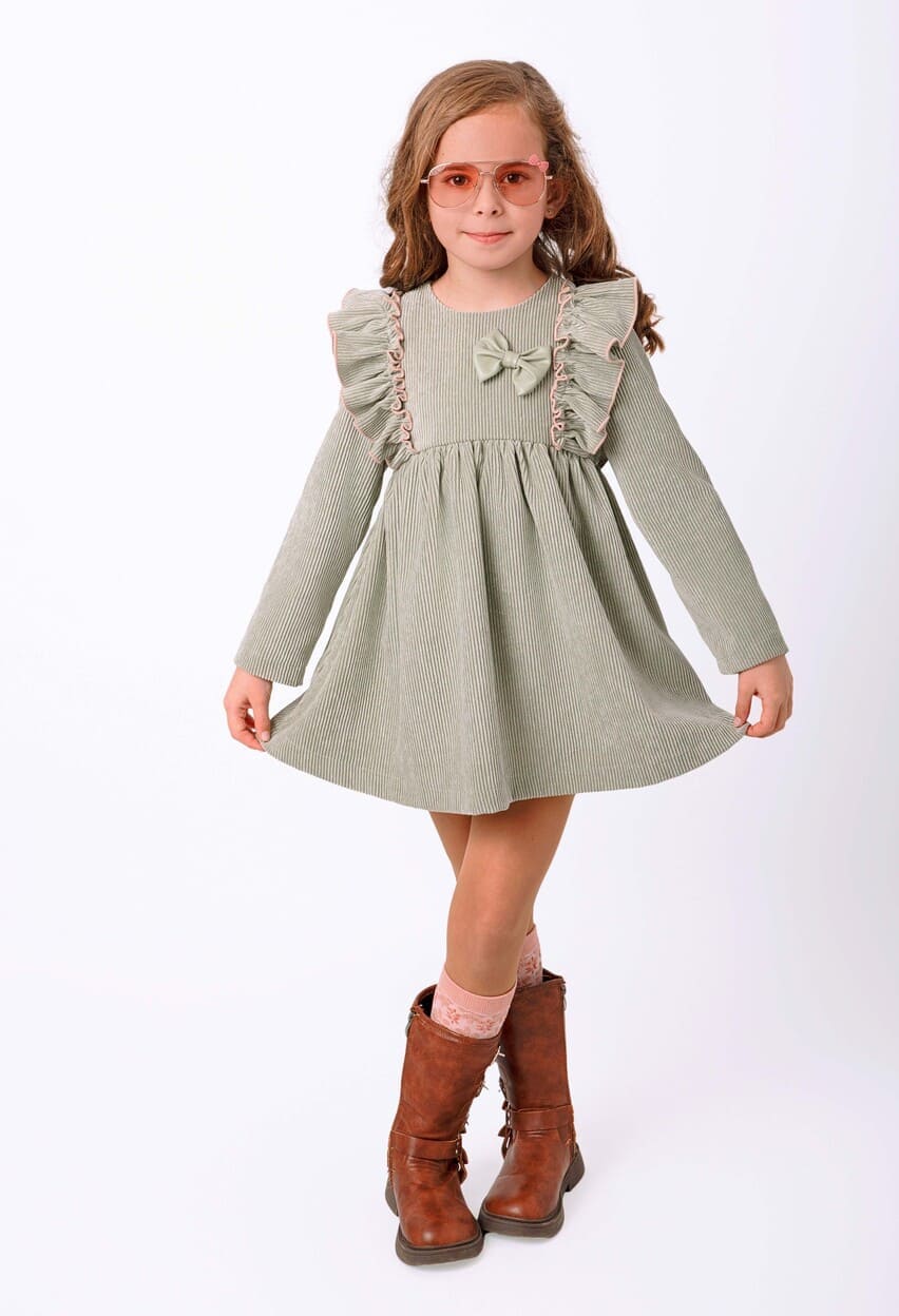 Vestido verde seco - Nekenia