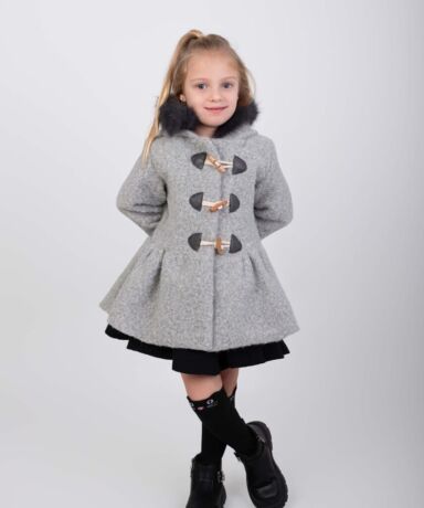 Abrigo tejido tipo bouclé - Nekenia