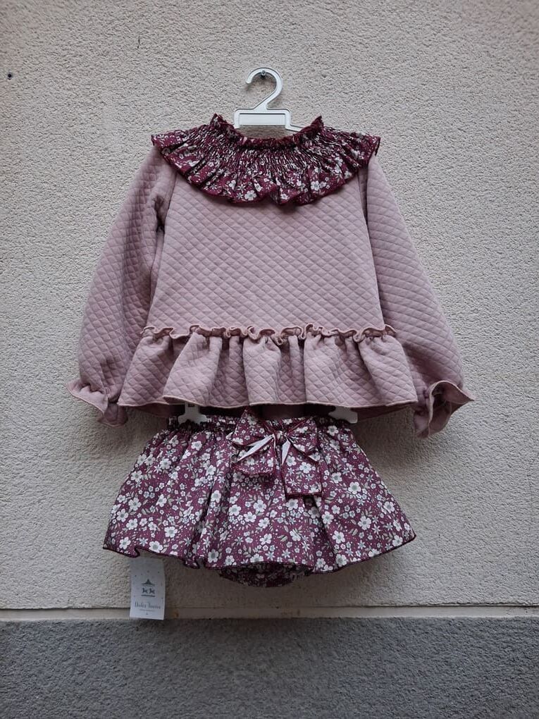 Conjunto falda granate - Dulce tiovivo