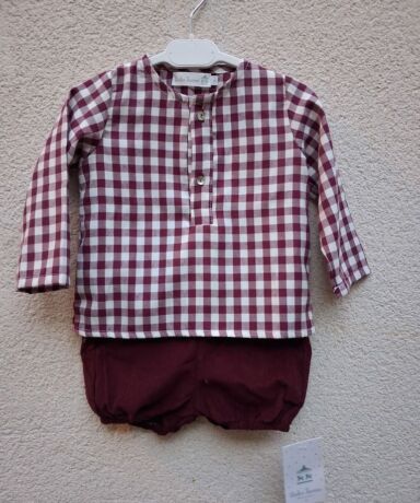 Conjunto niño granate - Dulce tiovivo