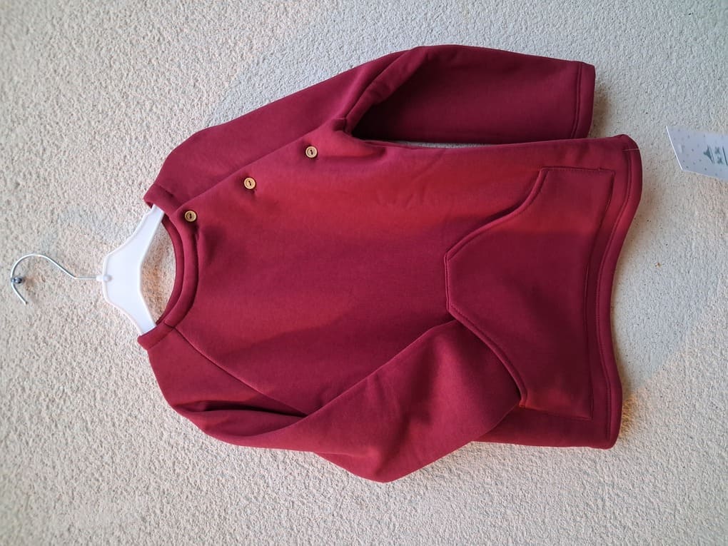 Sudadera niño granate - Dulce tiovivo